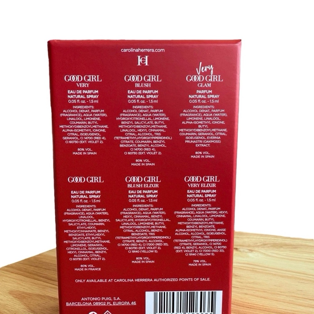 NIB 6 Carolina Herrera Good Girl Collection Sampler Perfume Cologne Mist Set - Picture 2 of 3